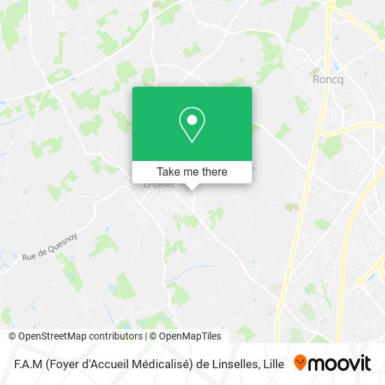 F.A.M (Foyer d'Accueil Médicalisé) de Linselles map