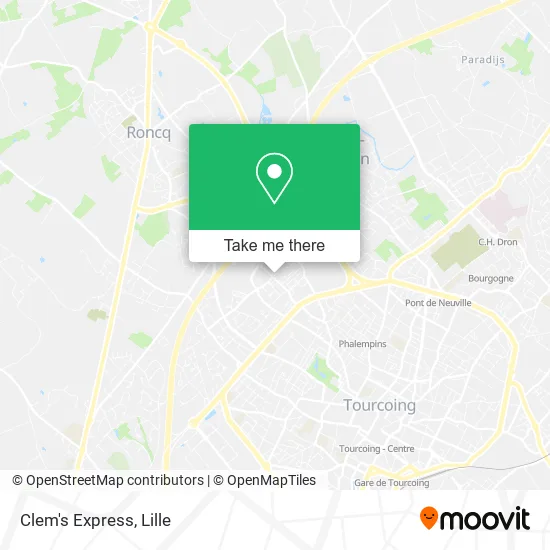 Clem's Express map
