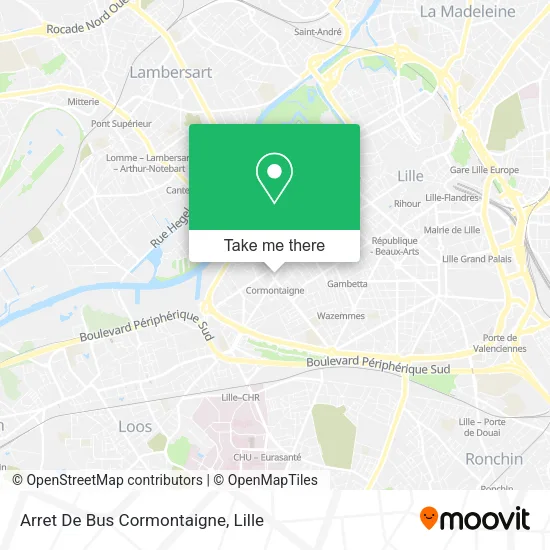 Arret De Bus Cormontaigne map