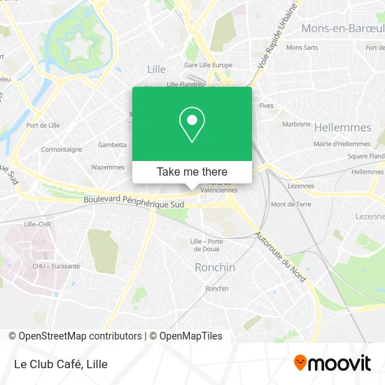 Le Club Café map