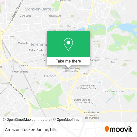 Amazon Locker-Janine map