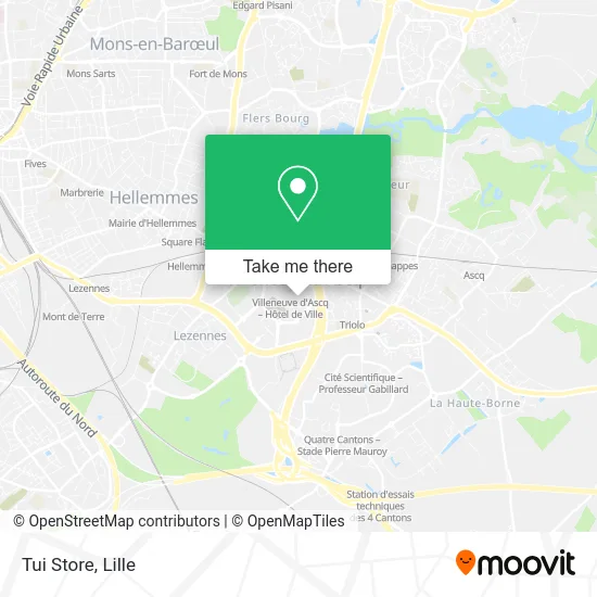 Tui Store map