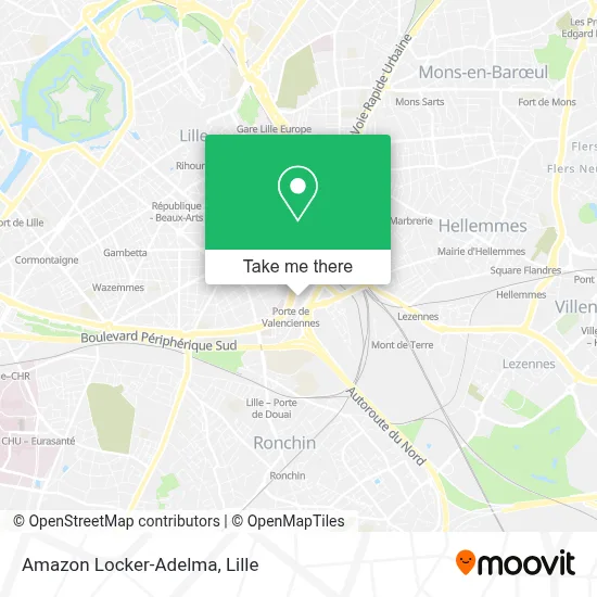 Amazon Locker-Adelma map