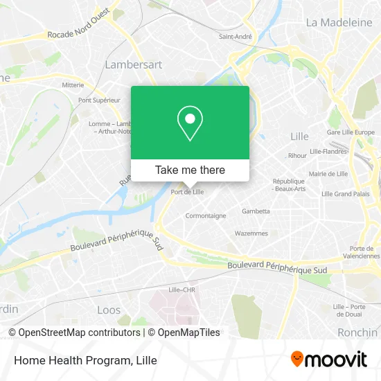 Home Health Program map