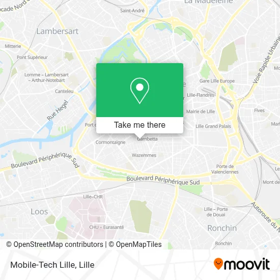 Mobile-Tech Lille map