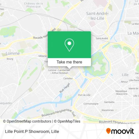 Lille Point.P Showroom map