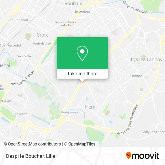 Despi le Boucher map