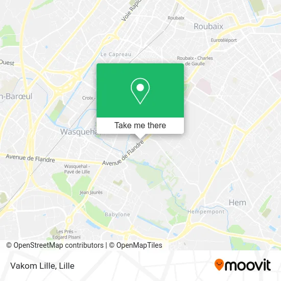 Vakom Lille map
