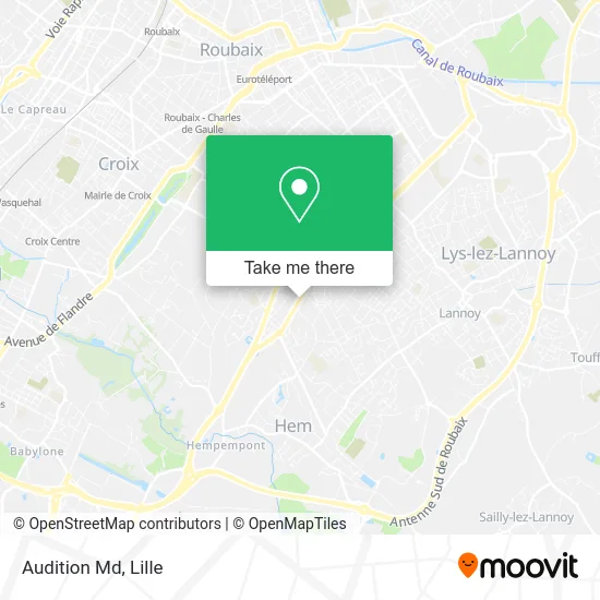 Audition Md map