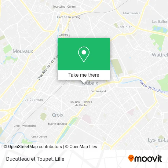 Ducatteau et Toupet map