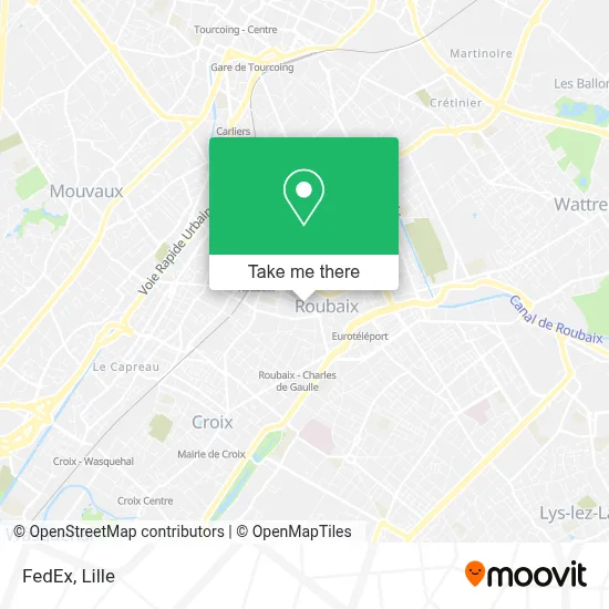 FedEx map