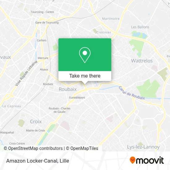Amazon Locker-Canal map