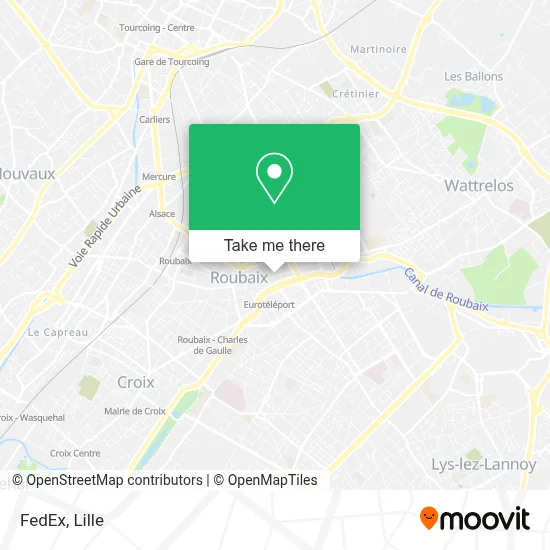 FedEx map