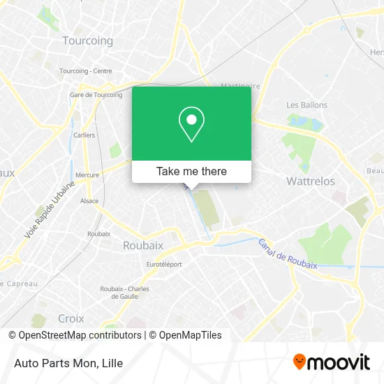 Auto Parts Mon map