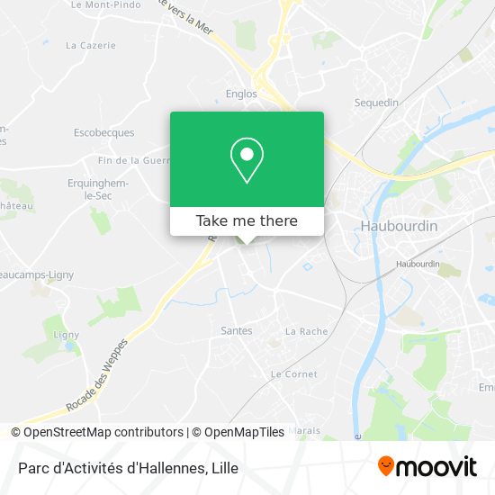 Parc d'Activités d'Hallennes map