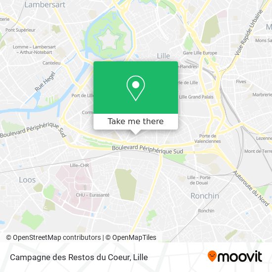Campagne des Restos du Coeur map