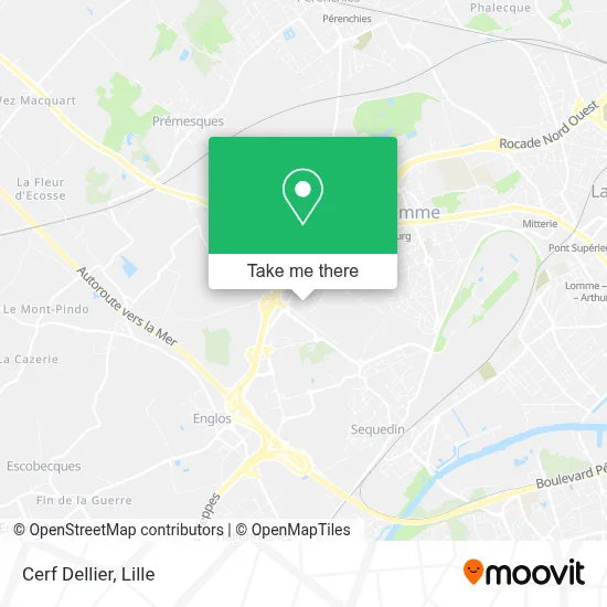 Cerf Dellier map