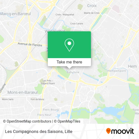 Les Compagnons des Saisons map