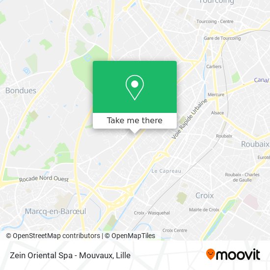 Zein Oriental Spa - Mouvaux map
