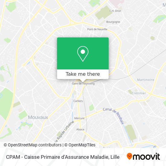 CPAM - Caisse Primaire d'Assurance Maladie map