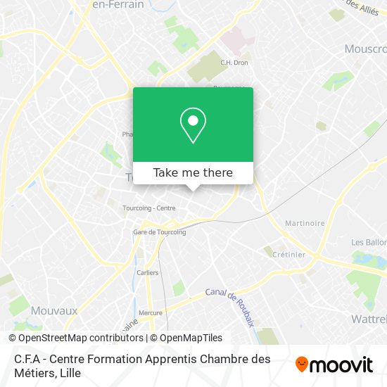 C.F.A - Centre Formation Apprentis Chambre des Métiers map