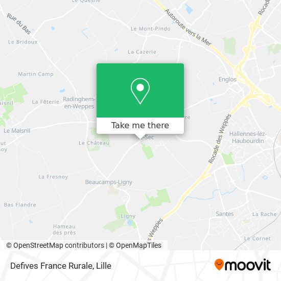 Mapa Defives France Rurale