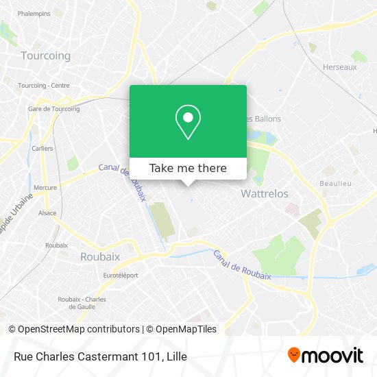 Rue Charles Castermant 101 map
