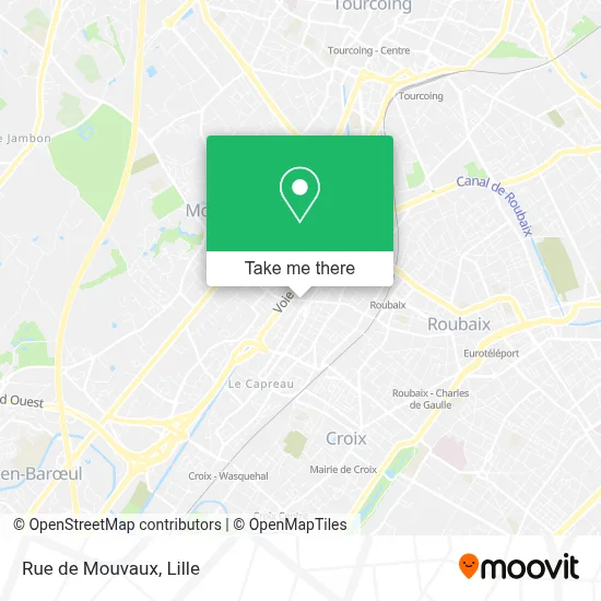 Rue de Mouvaux map