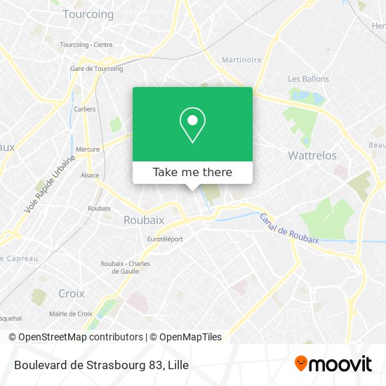 Mapa Boulevard de Strasbourg 83