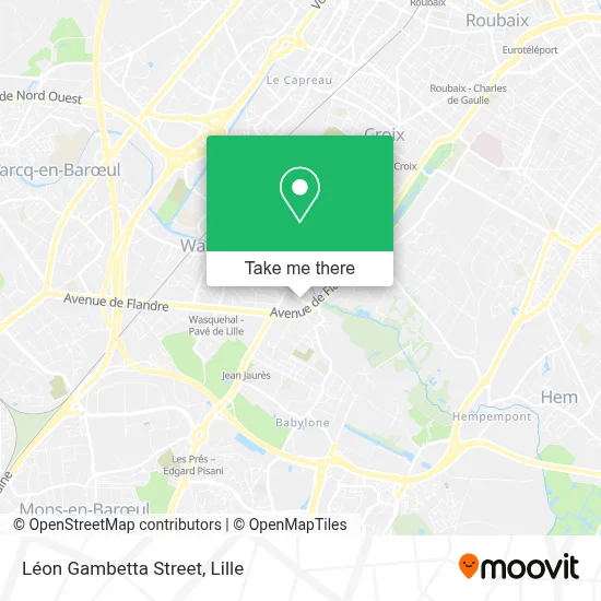 Rue Léon Gambetta map