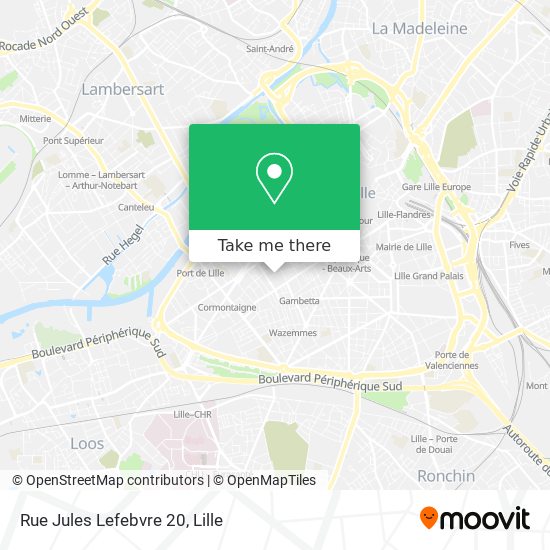 Mapa Rue Jules Lefebvre 20