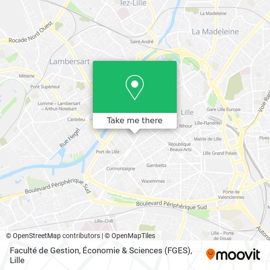 Faculté de Gestion, Économie & Sciences (FGES) map
