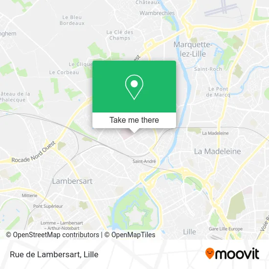 Rue de Lambersart map