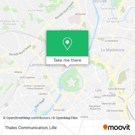 Thales Communication map