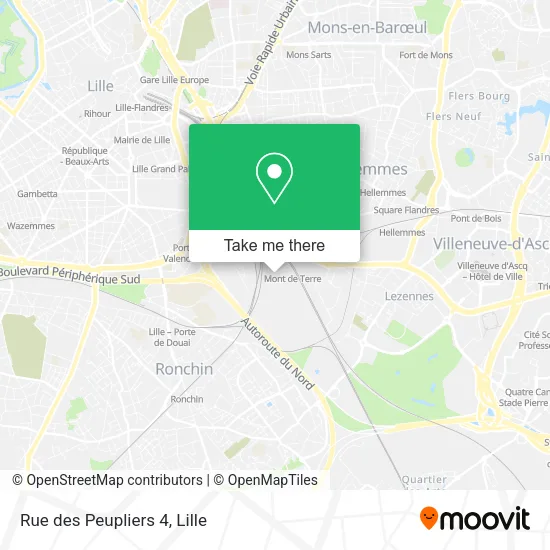 Rue des Peupliers 4 map