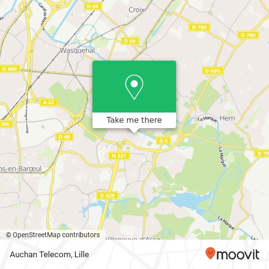 Mapa Auchan Telecom