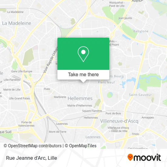 Rue Jeanne d'Arc map