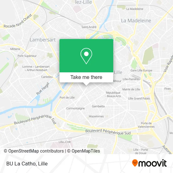 BU La Catho map
