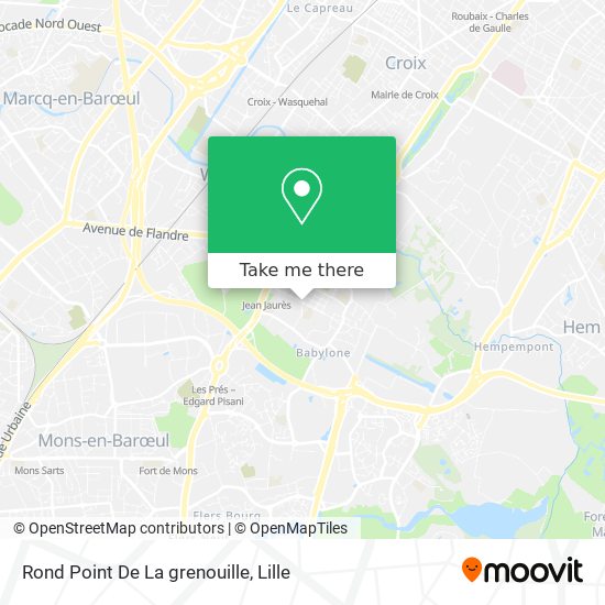 Rond Point De La grenouille map