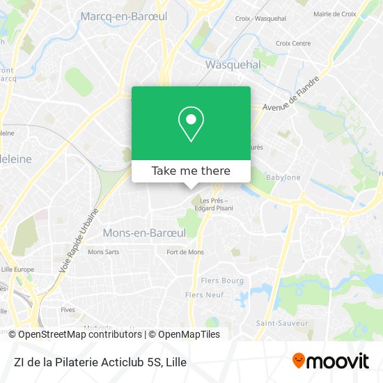 ZI de la Pilaterie Acticlub 5S map