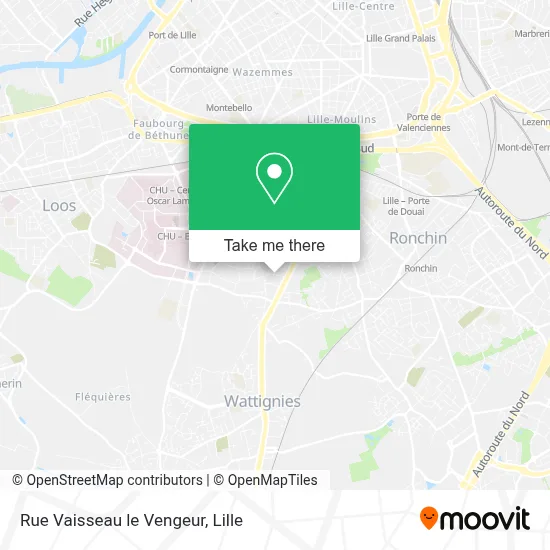 Rue Vaisseau le Vengeur map