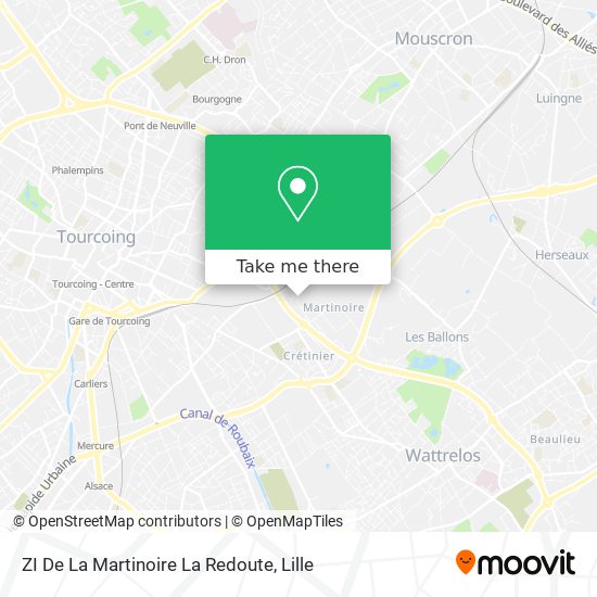 ZI De La Martinoire La Redoute map