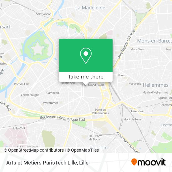 Arts et Métiers ParisTech Lille map