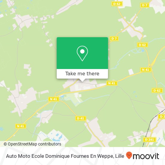 Auto Moto Ecole Dominique Fournes En Weppe map
