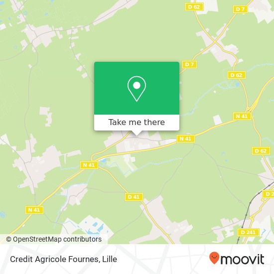 Mapa Credit Agricole Fournes