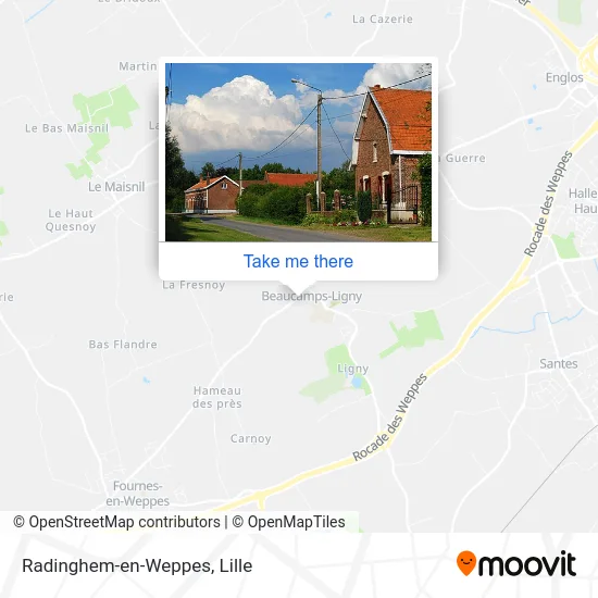 Radinghem-en-Weppes map