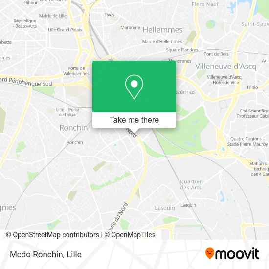 Mcdo Ronchin map
