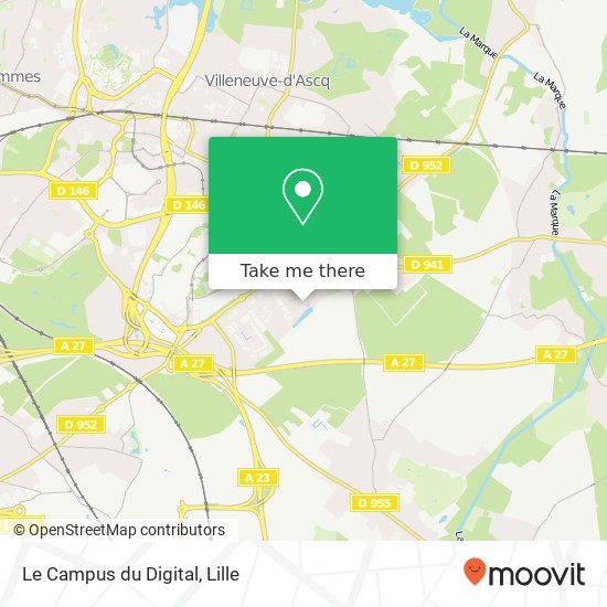 Mapa Le Campus du Digital