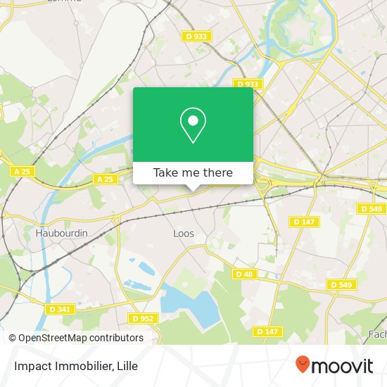 Impact Immobilier map