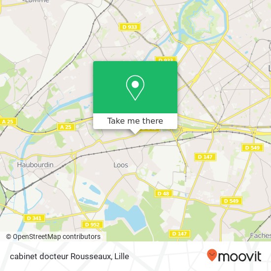 cabinet docteur Rousseaux map